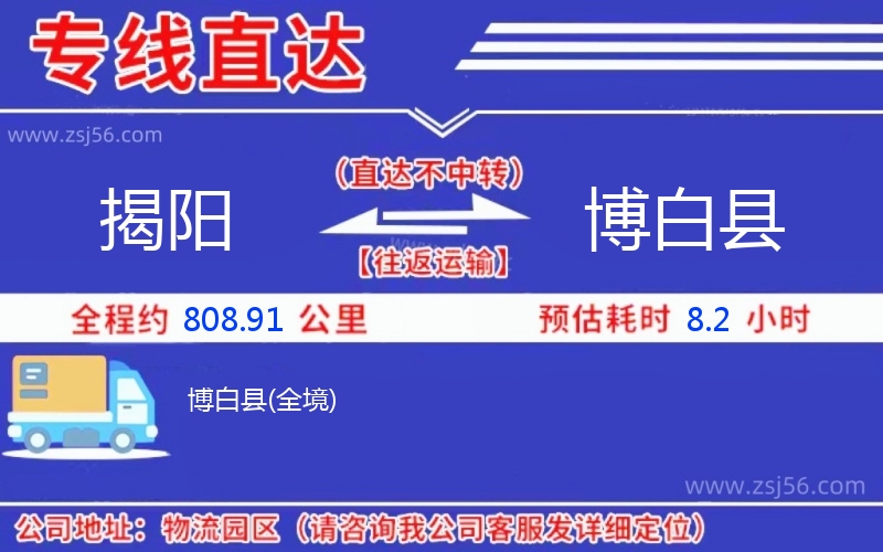 揭陽到博白縣物流公司
