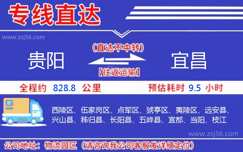 貴陽(yáng)到宜昌物流公司